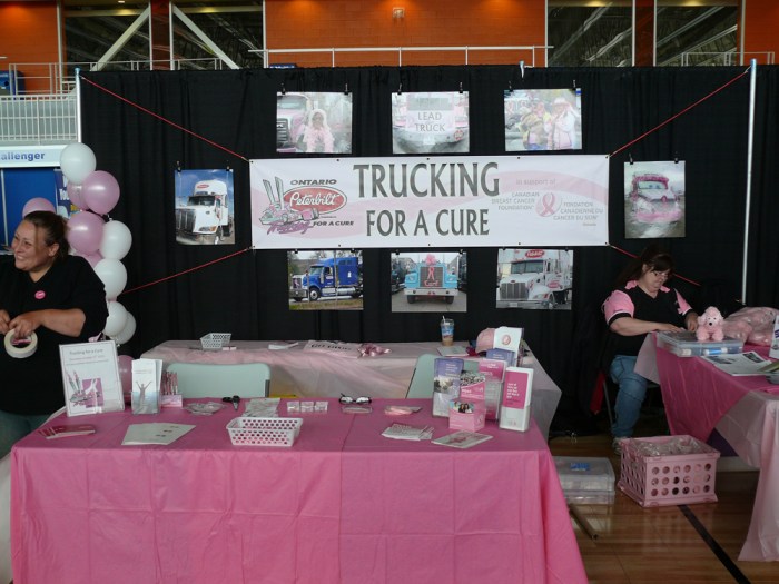 Setting up for the show