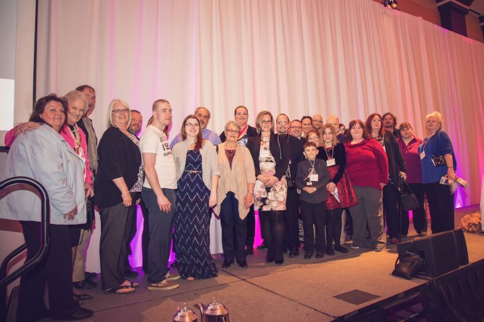 volunteers and team members